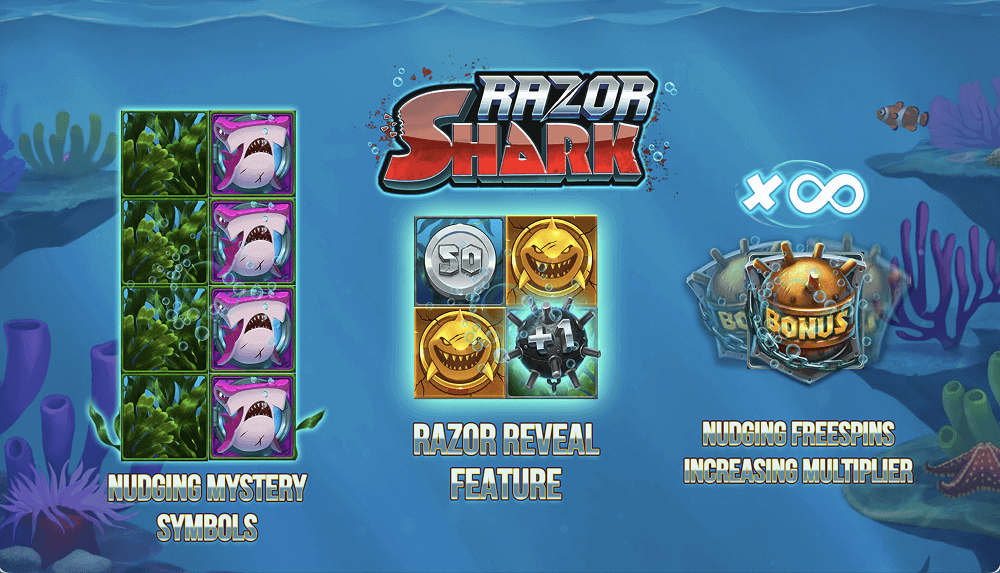 Основная информация о слоте Razor Shark Основная информация о слоте Razor Shark